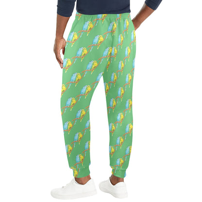 Budgerigar Pattern Print Design 01 Men's Casual Track Pants