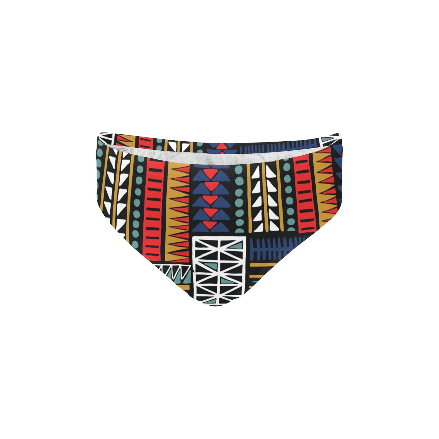 Kente Pattern Print Design 02 Men's Swimming Briefs