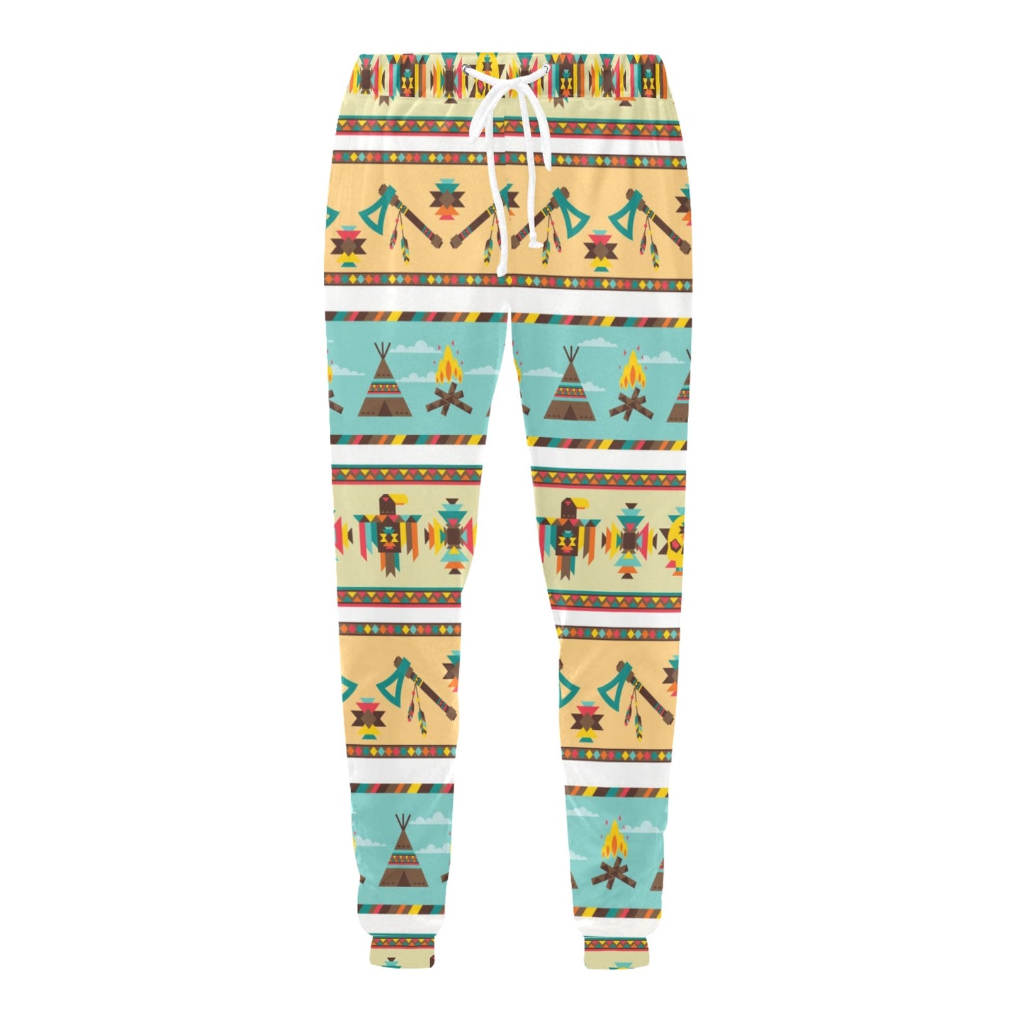 American indian Life Pattern Men's Sweatpants