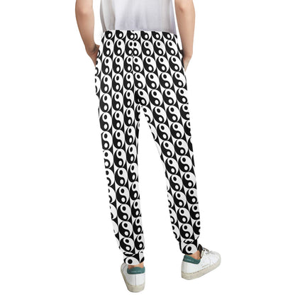 Yin Yang Classic Pattern Design Print Women's Casual Track Pants