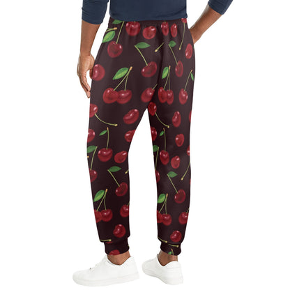 Cherry Fresh Pattern Men's Casual Track Pants