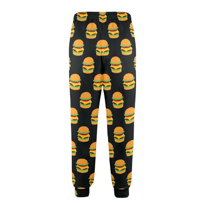 hamburger Design Print Pattern JJ0317 Men's Casual Track Pants