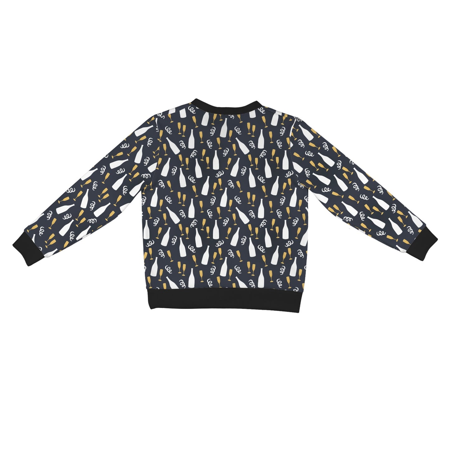 Champagne Pattern Print Design 01 Women's Cardigan