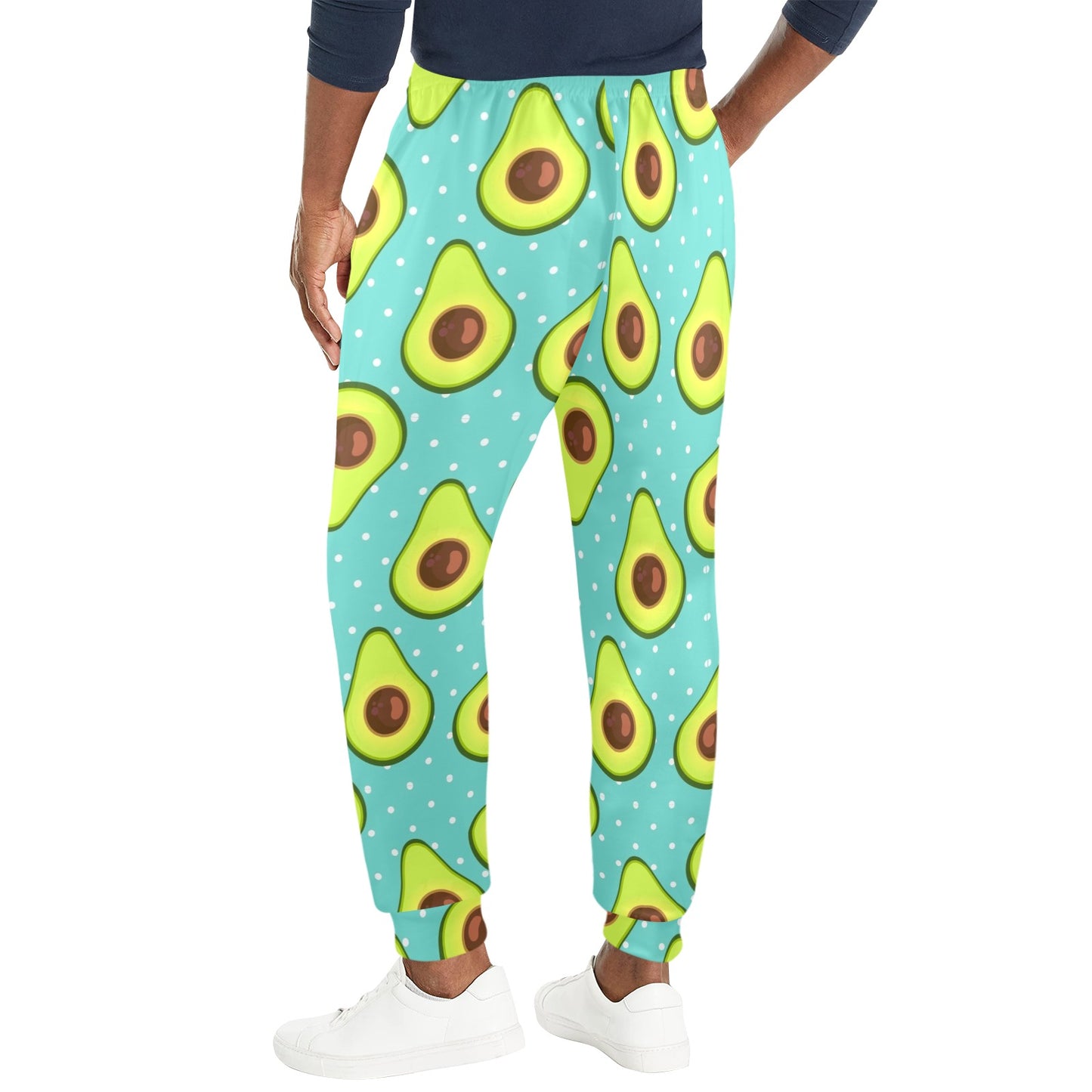 Avocado Pattern Print Design AC012 Men's Casual Track Pants
