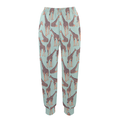 giraffe Design Print Pattern JJ0267 Women's Casual Track Pants