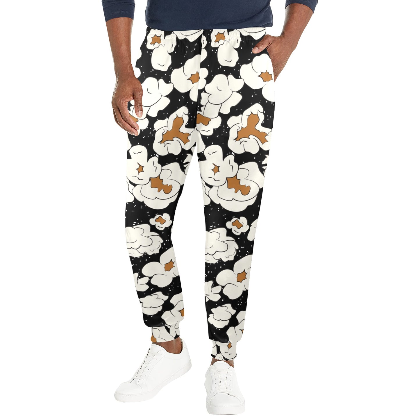 Popcorn Pattern Print Design A02 Men's Casual Track Pants
