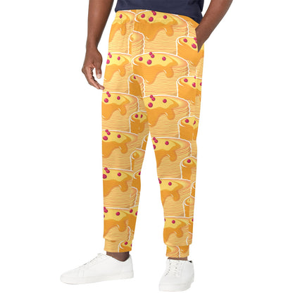 Pancake Pattern Print Design A04 Men's Casual Track Pants