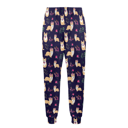 Pembroke Welsh Corgis Pattern Print Design A06 Men's Casual Track Pants