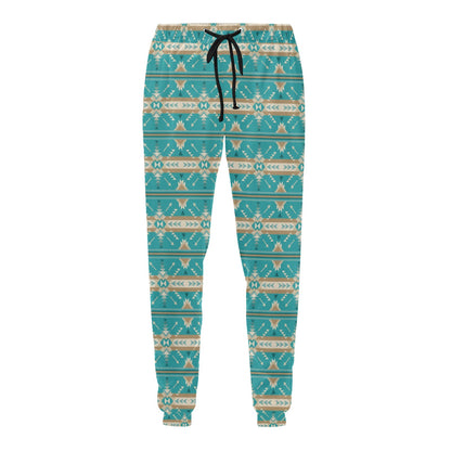 Southwest Native Design Themed Print Men's Sweatpants