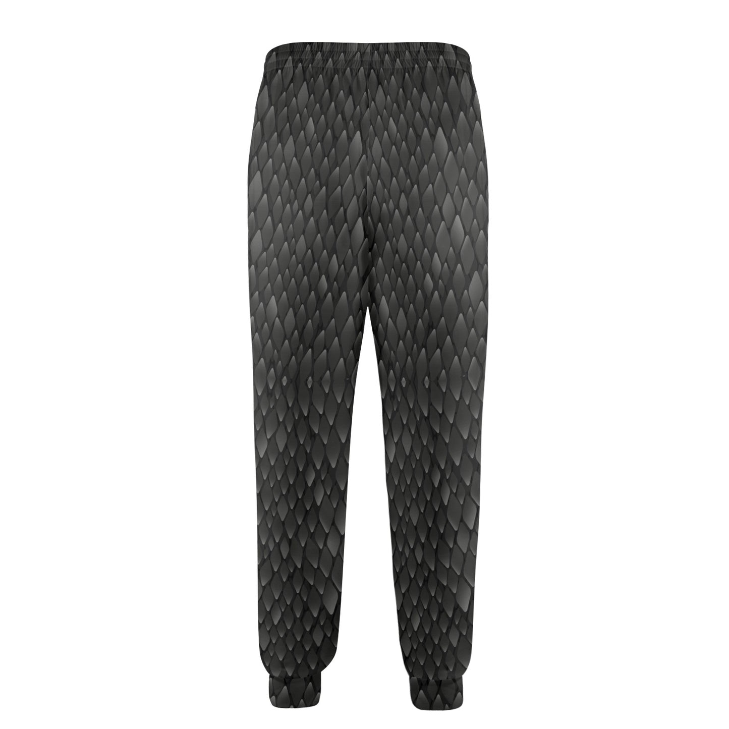 Snake Skin Black Print Men's Casual Track Pants