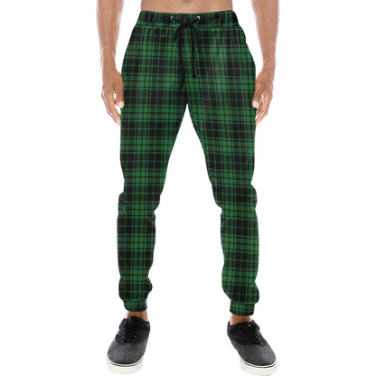 Green Tartan Plaid Pattern Men's Sweatpants