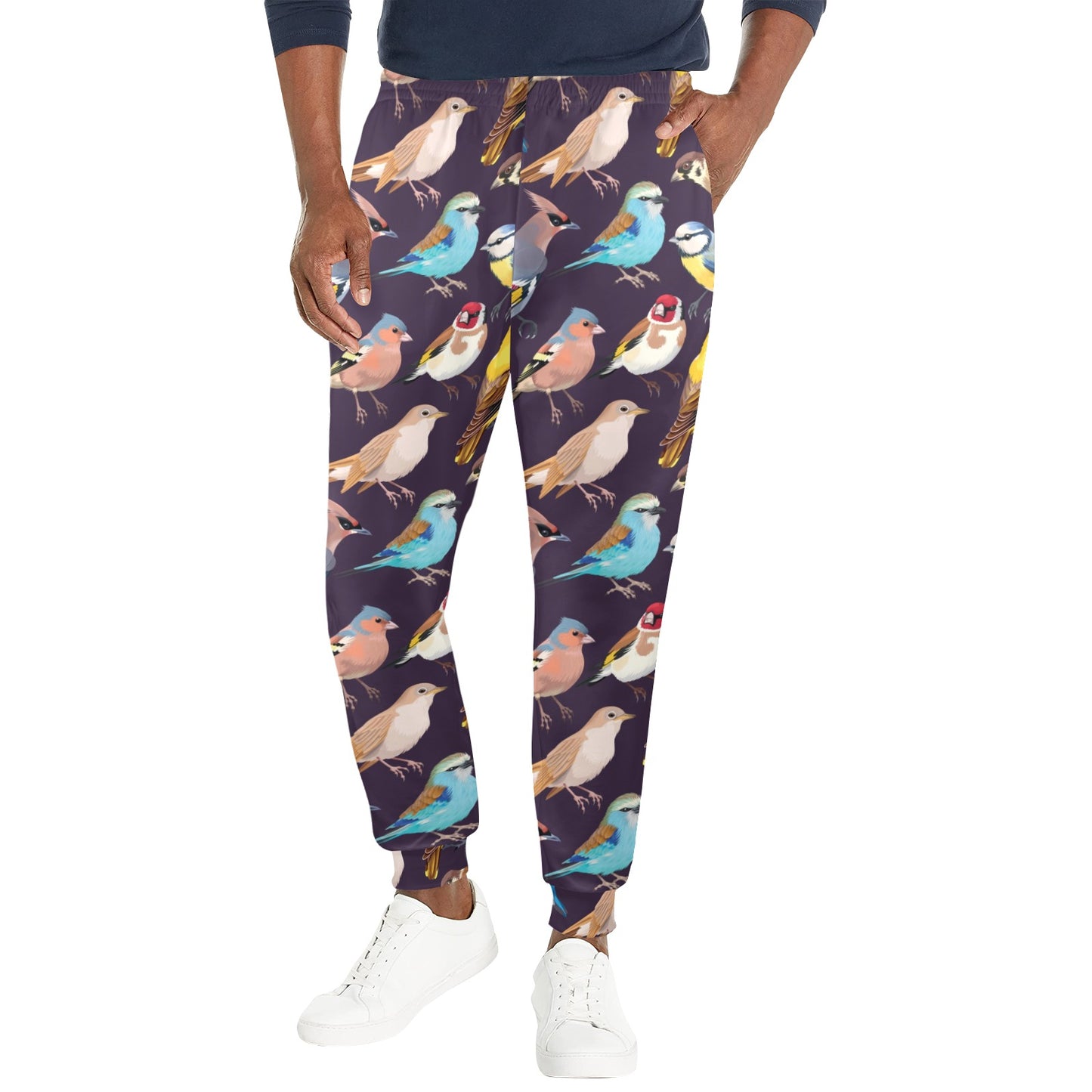 Bird Cute Print Pattern Men's Casual Track Pants