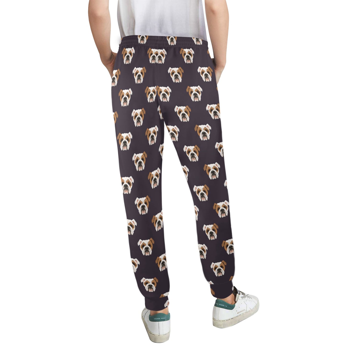 Bulldogs Pattern Print Design 03 Women's Casual Track Pants