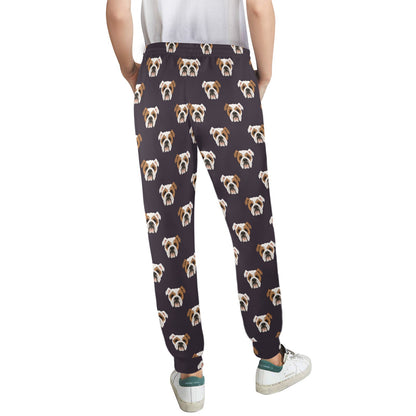 Bulldogs Pattern Print Design 03 Women's Casual Track Pants
