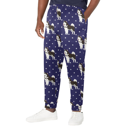 Alaskan Malamute Pattern Print Design 04 Men's Casual Track Pants
