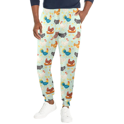 Chicken Pattern Print Design 07 Men's Casual Track Pants