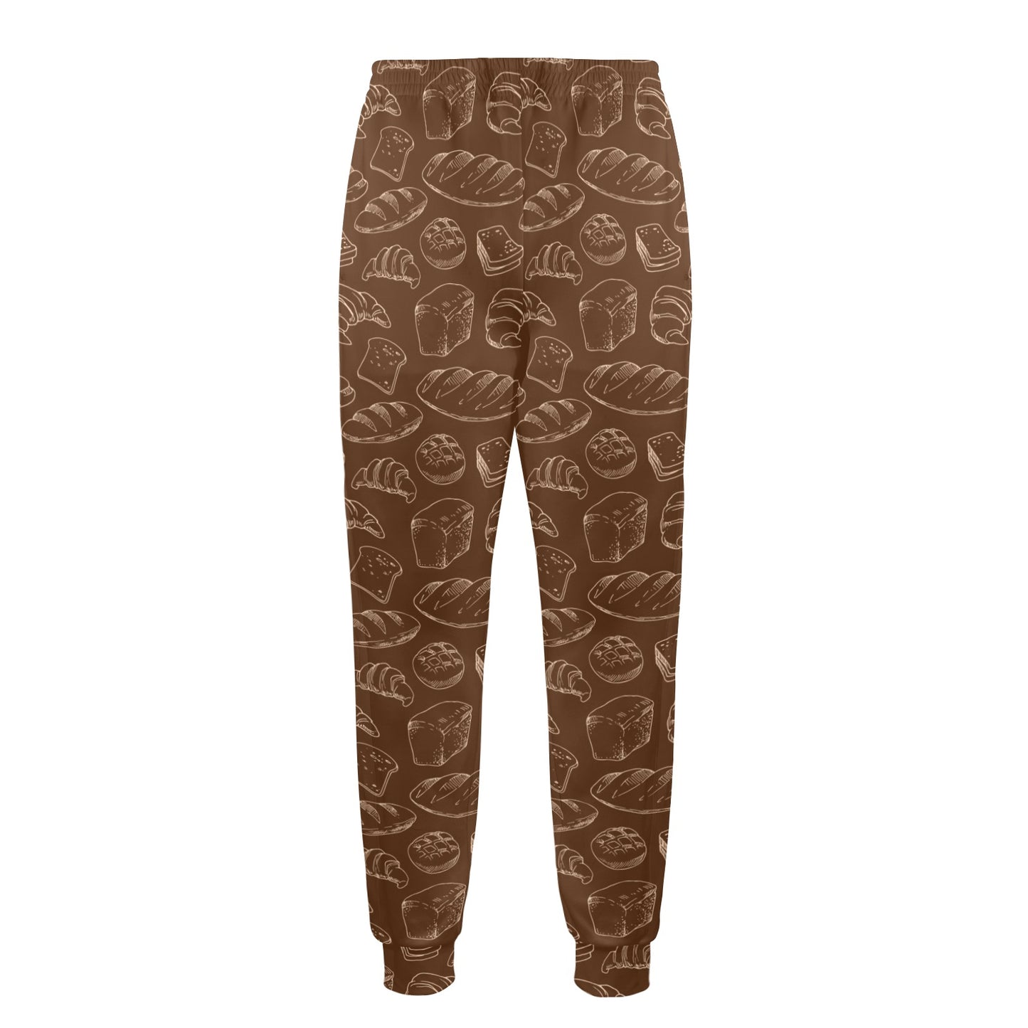 Bread Pattern Print Design 02 Men's Casual Track Pants