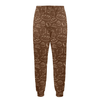 Bread Pattern Print Design 02 Men's Casual Track Pants