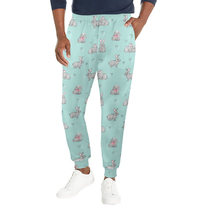 Bunny Pattern Print Design 02 Men's Casual Track Pants