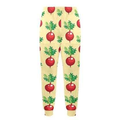 Radish Pattern Print Design A02 Men's Casual Track Pants