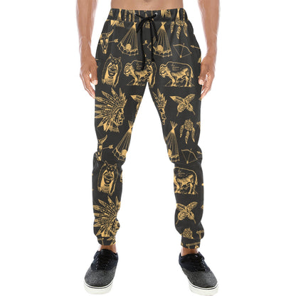American indian Gold Style Men's Sweatpants