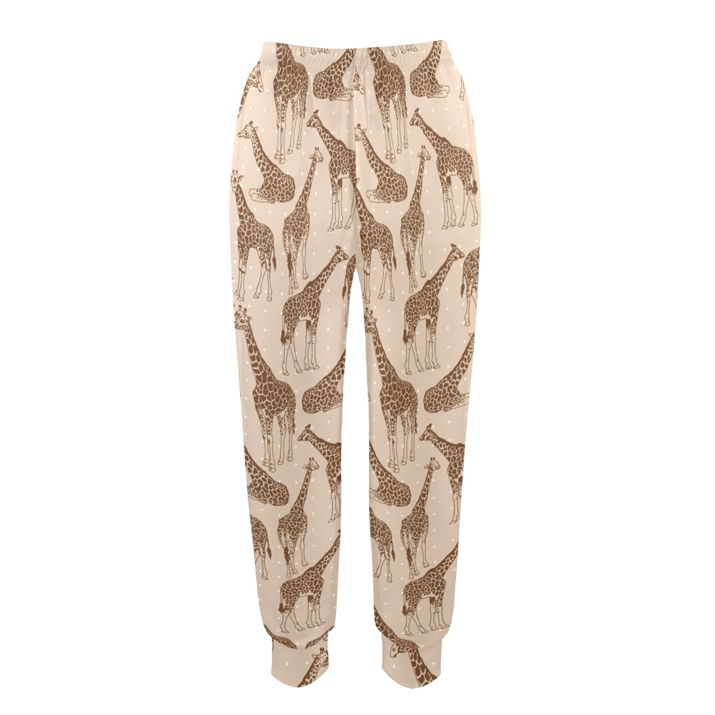 Giraffe Pattern Design Print Women's Casual Track Pants