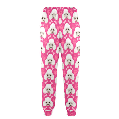 Poodle Pattern Print Design A04 Men's Casual Track Pants