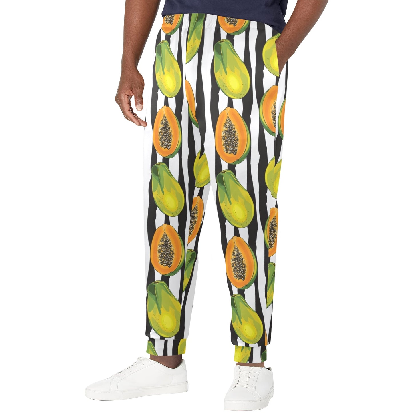 Papaya Pattern Print Design PP01 Men's Casual Track Pants