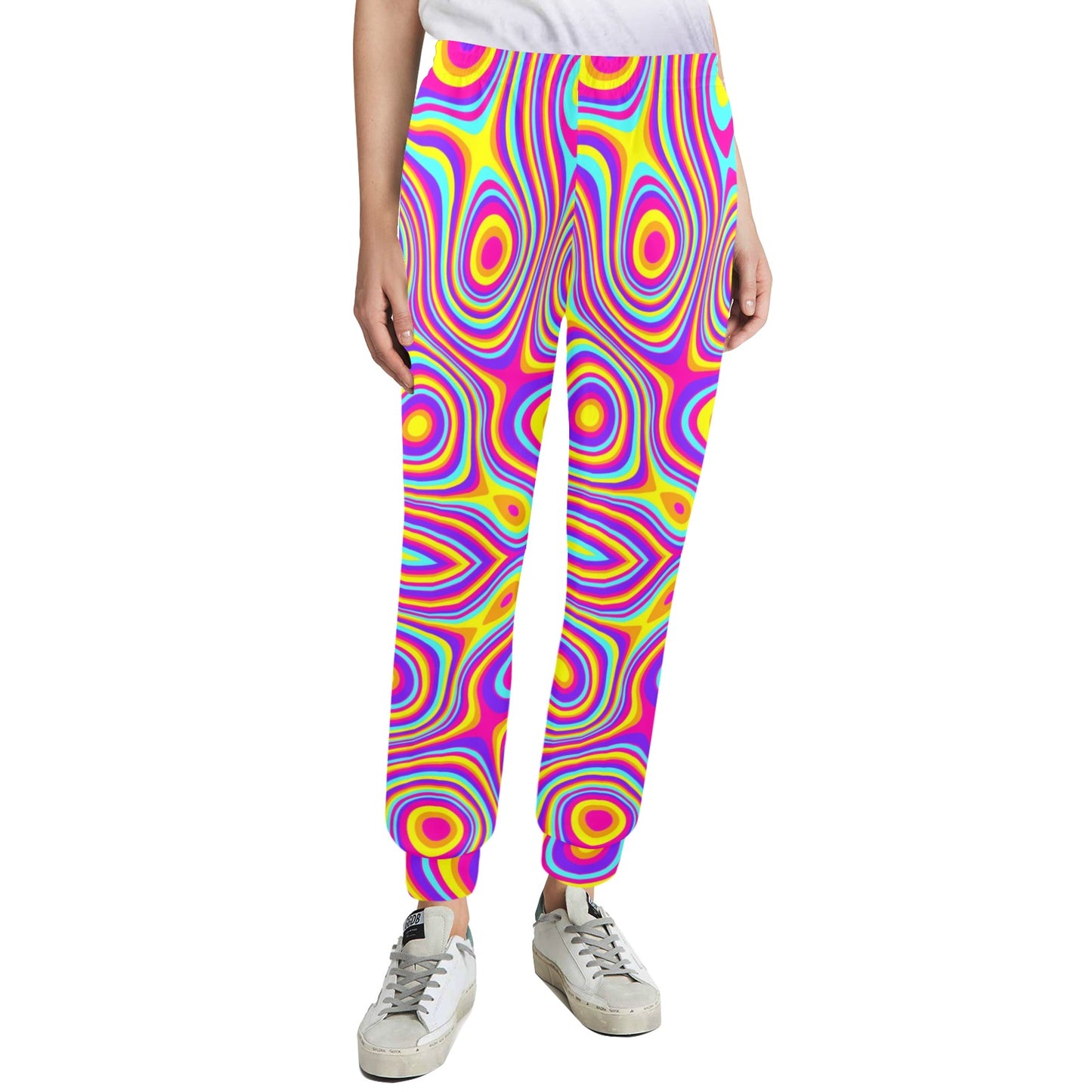 Liquid Pattern Print Design 06 Women's Casual Track Pants