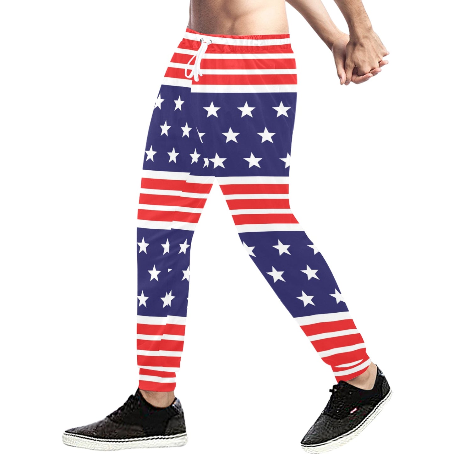 Patriotic Pattern Print Design A04 Men's Sweatpants