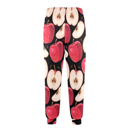 Apple Pattern Print Design AP02 Men's Casual Track Pants
