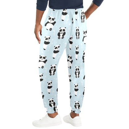 Panda Pattern Print Design A01 Men's Casual Track Pants