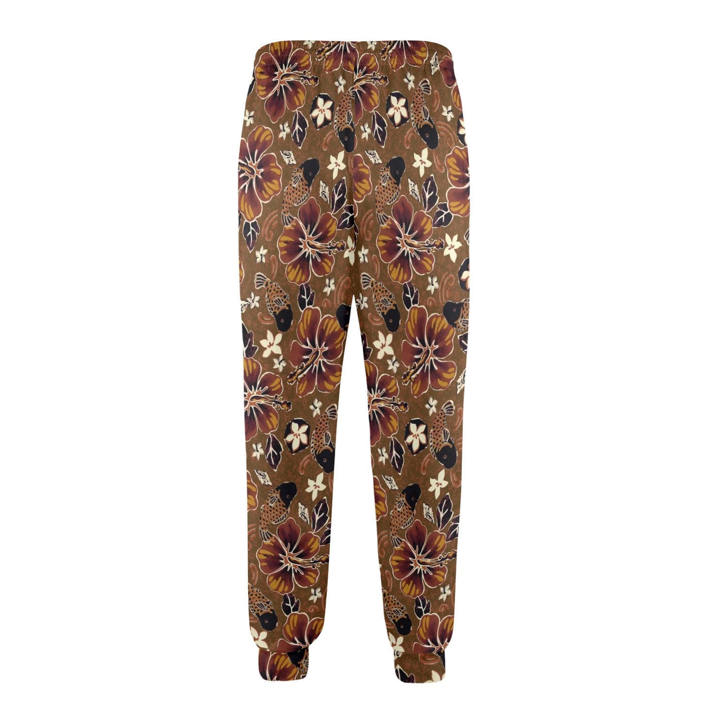 Hawaiian Themed Pattern Print Design H01 Men's Casual Track Pants