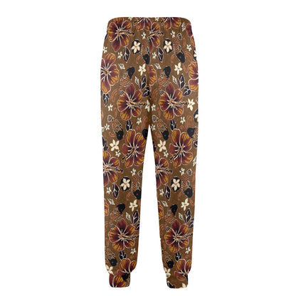 Hawaiian Themed Pattern Print Design H01 Men's Casual Track Pants