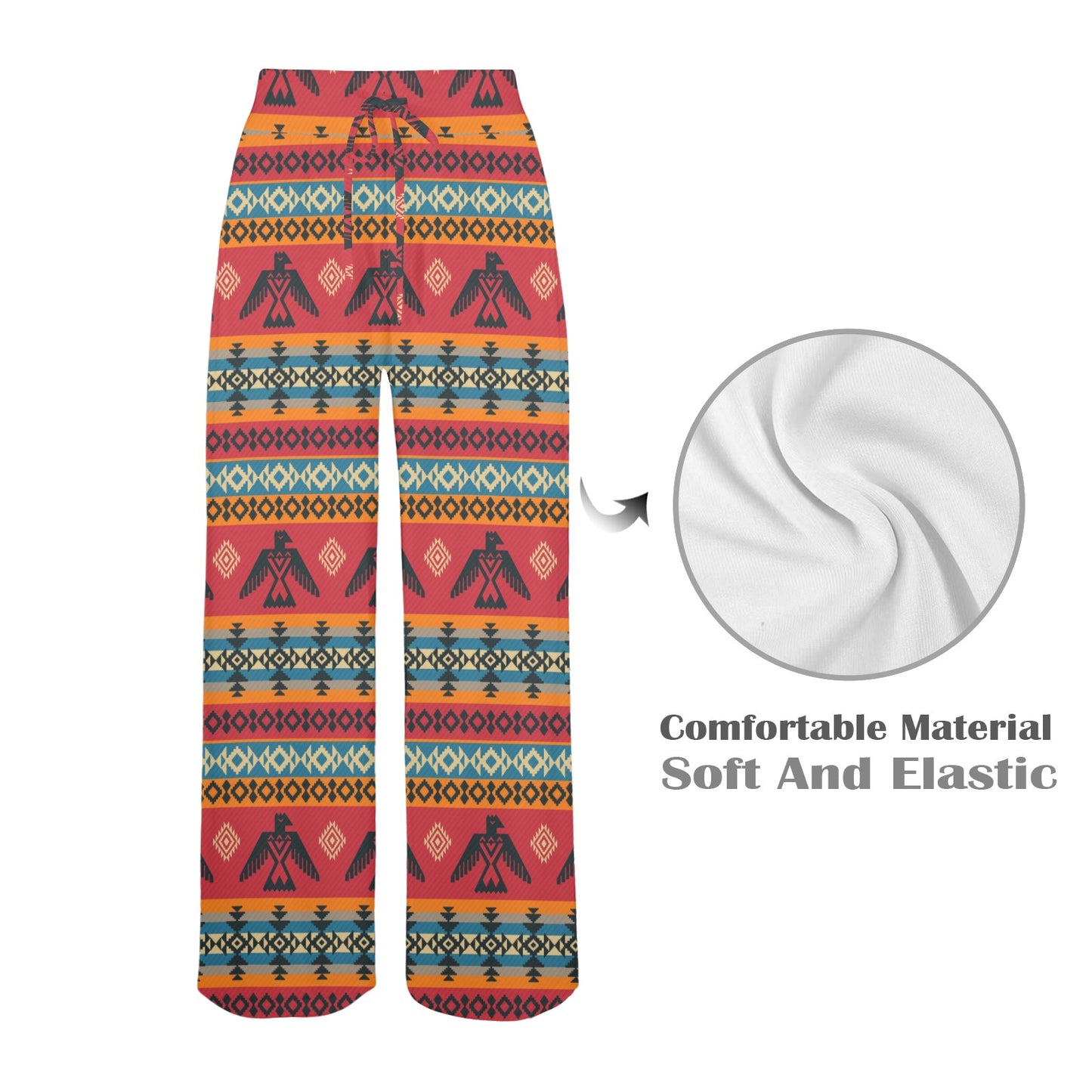 Eagles Native American Design Women's Wide Leg Lounge Pants