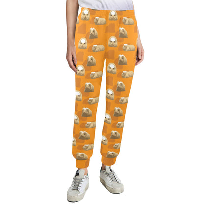 Guinea Pig Print Design LKS403 Women's Casual Track Pants
