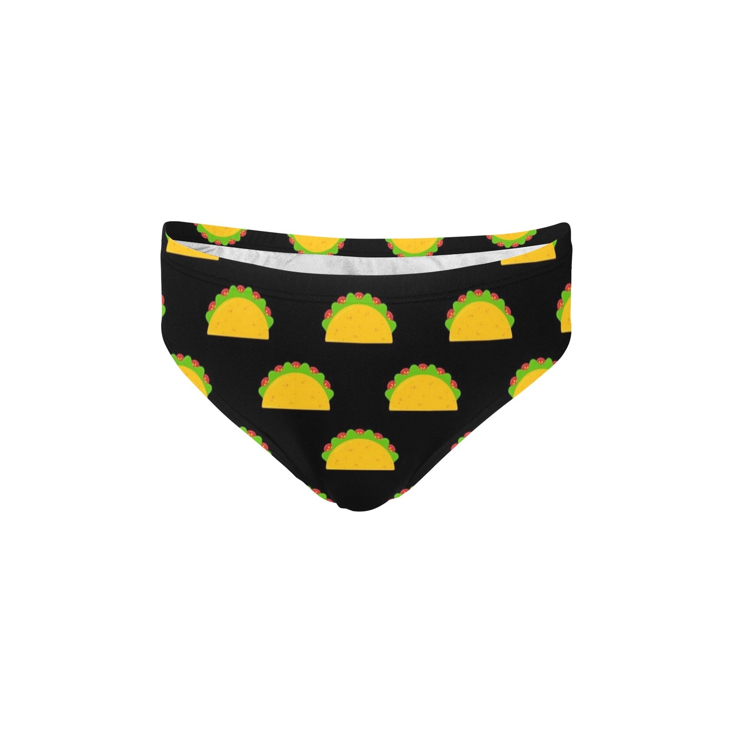 Taco Pattern Print Design TC06 Men's Swimming Briefs