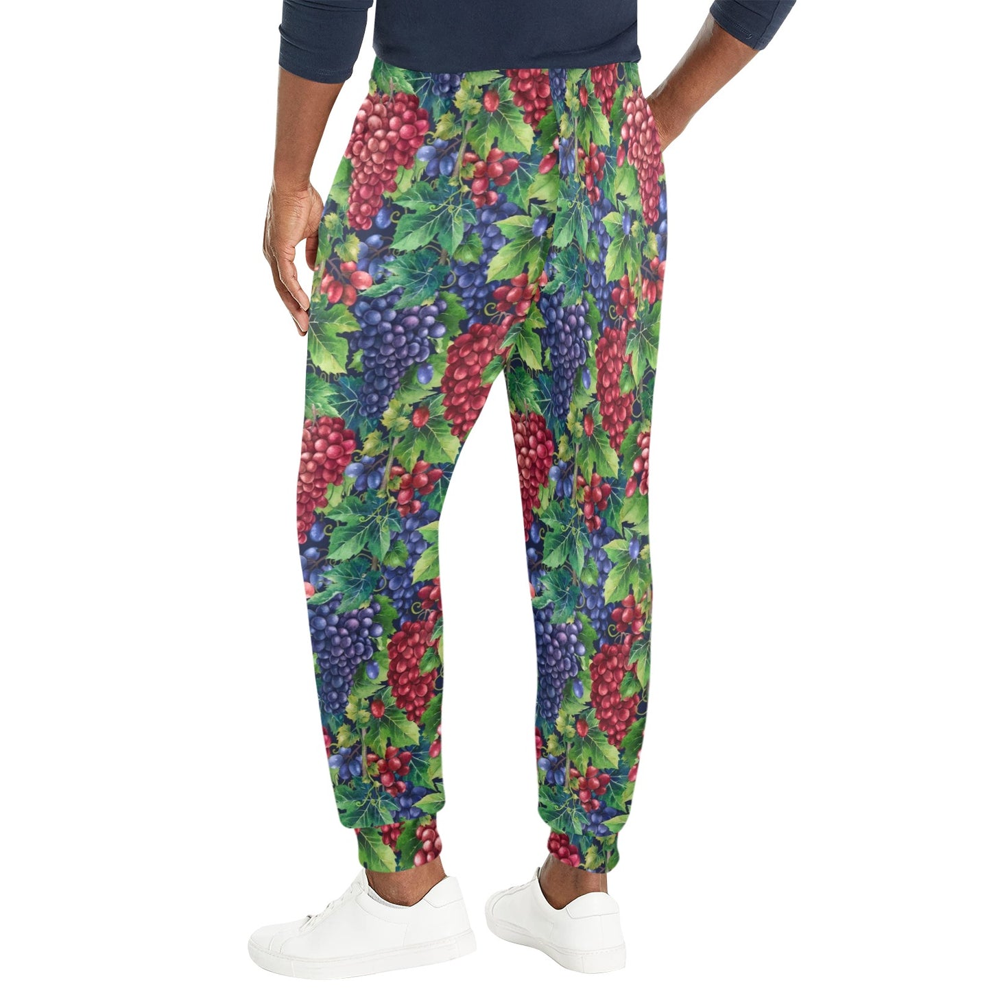 Grape Pattern Print Design GP02 Men's Casual Track Pants