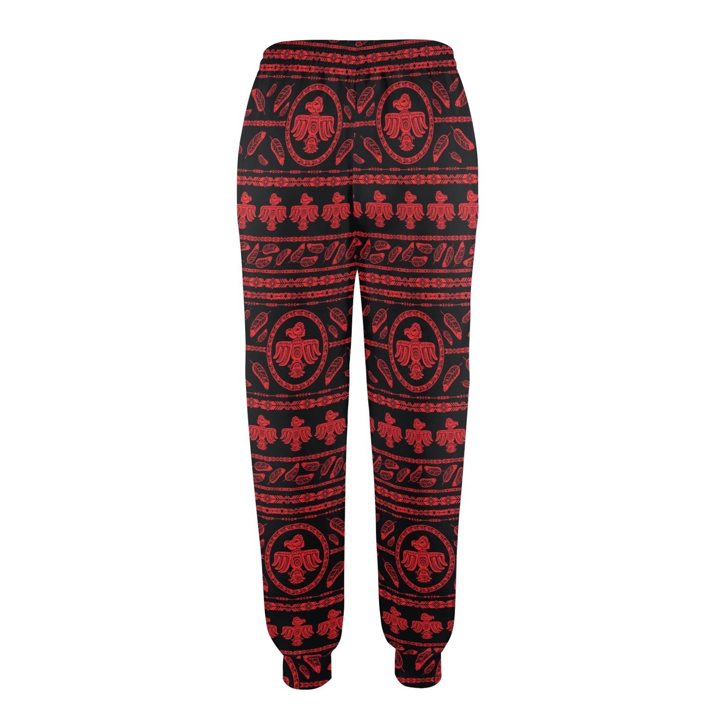 Native American Eagle Themed Print Women's Casual Track Pants