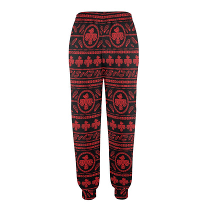 Native American Eagle Themed Print Women's Casual Track Pants