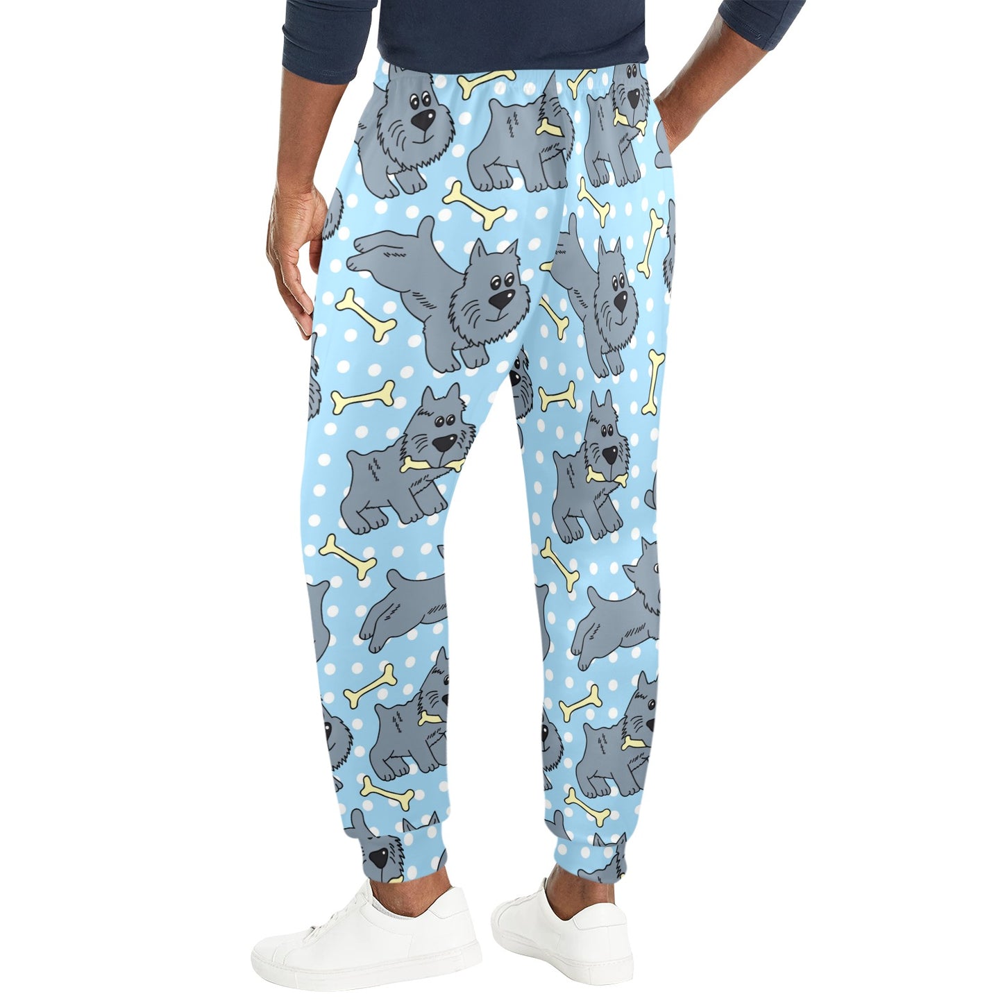 Schnauzers Pattern Print Design A02 Men's Casual Track Pants