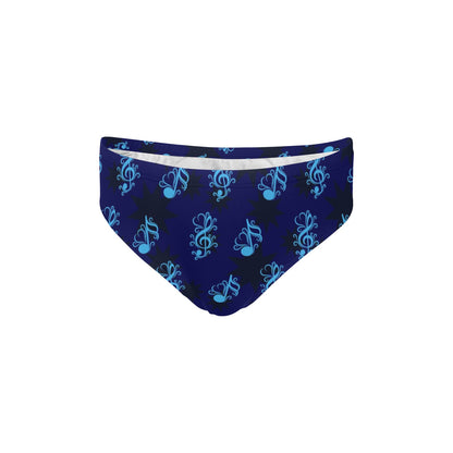 Music note Pattern Print Design A04 Men's Swimming Briefs