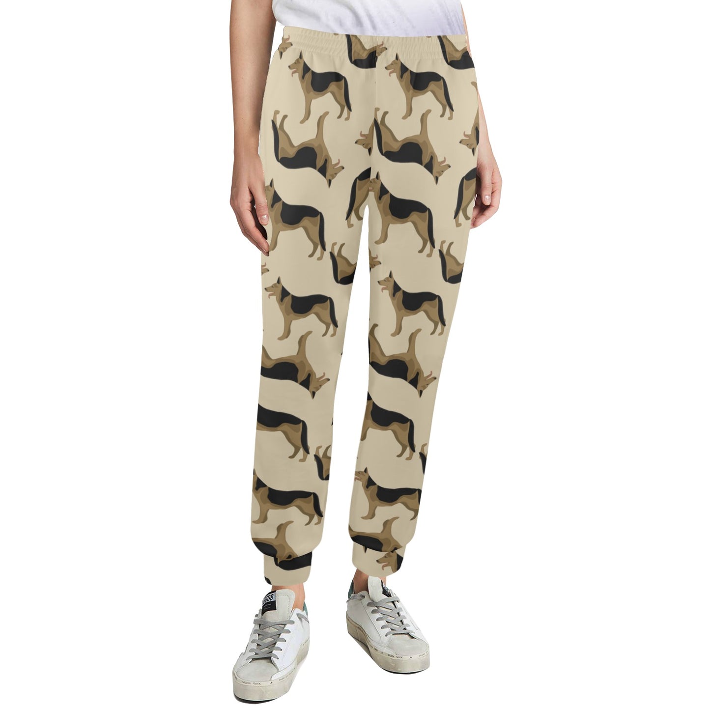 German Shepherd Design Print Pattern JJ0255 Women's Casual Track Pants