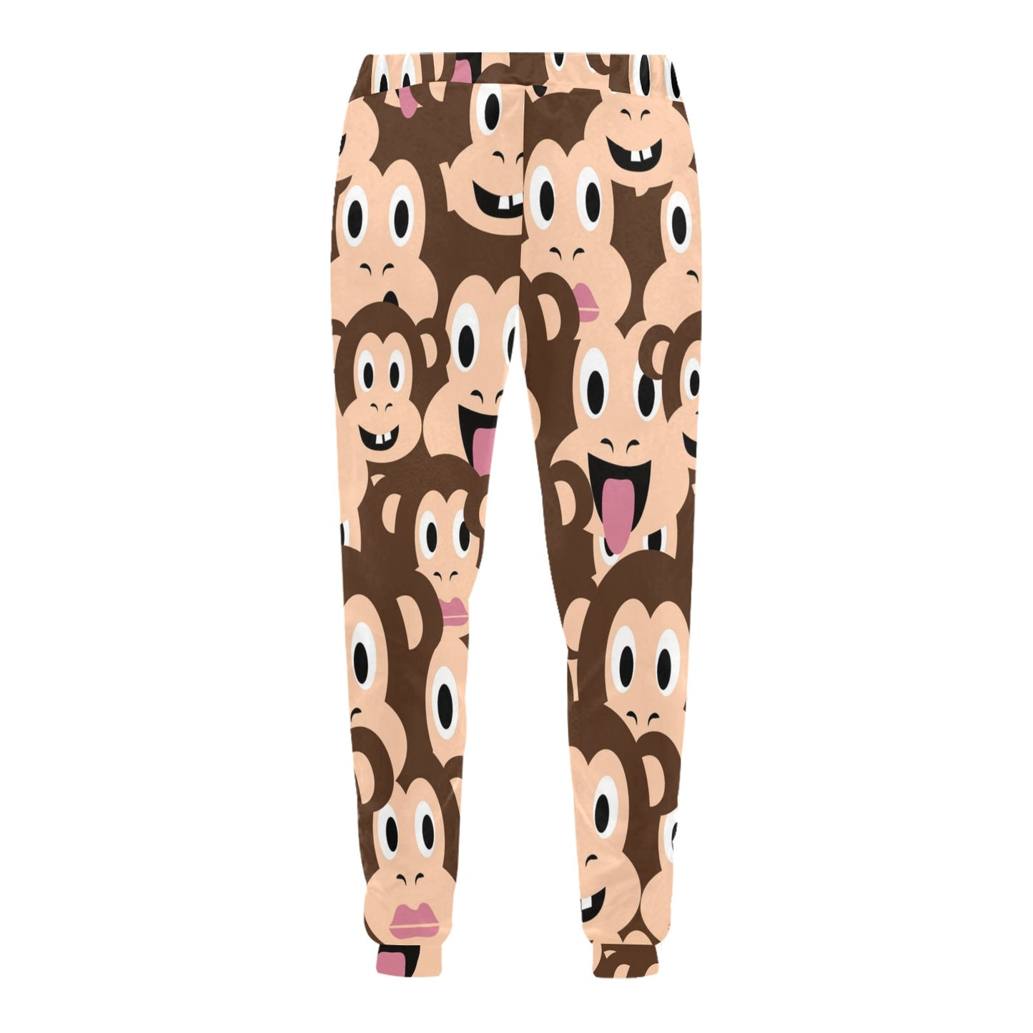 Emoji Monkey Print Pattern Men's Sweatpants