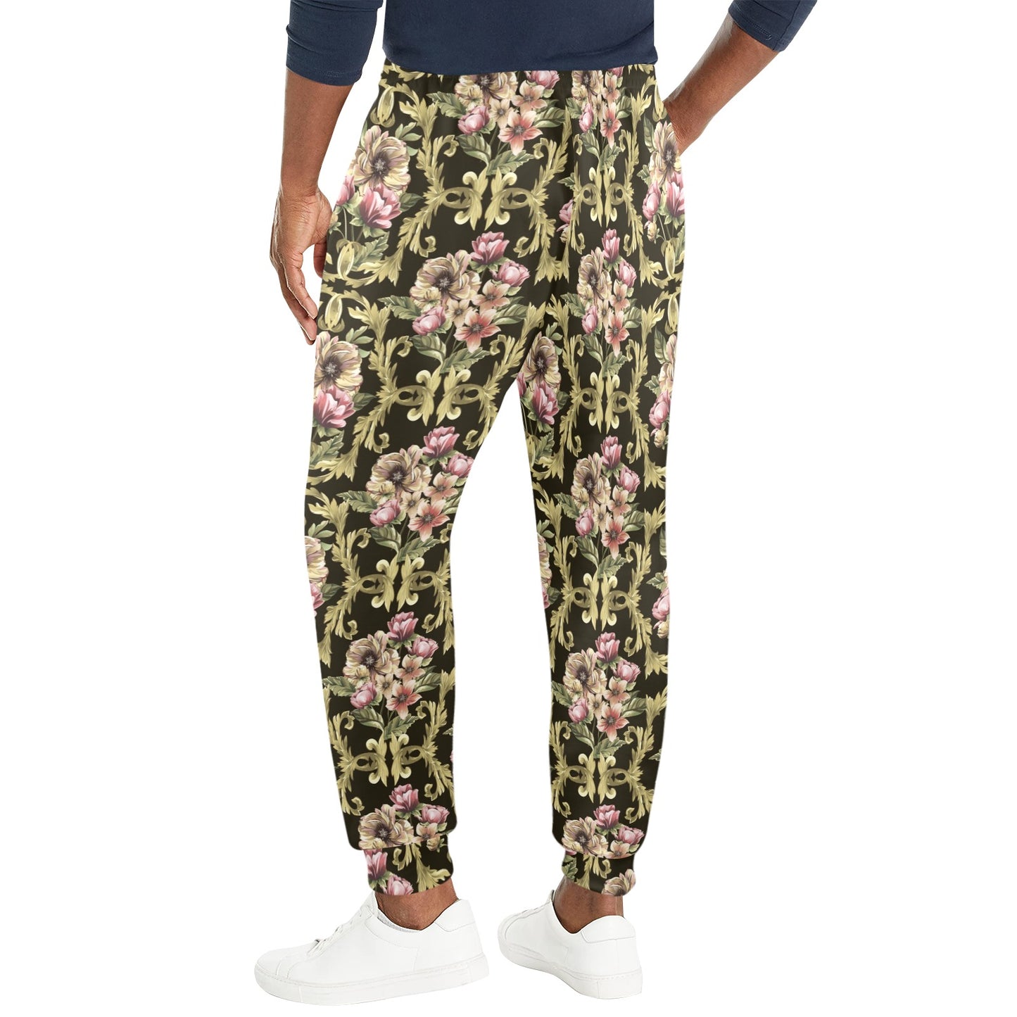 Baroque Pattern Print Design 02 Men's Casual Track Pants