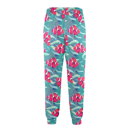 Clownfish Pattern Print Design 02 Men's Casual Track Pants