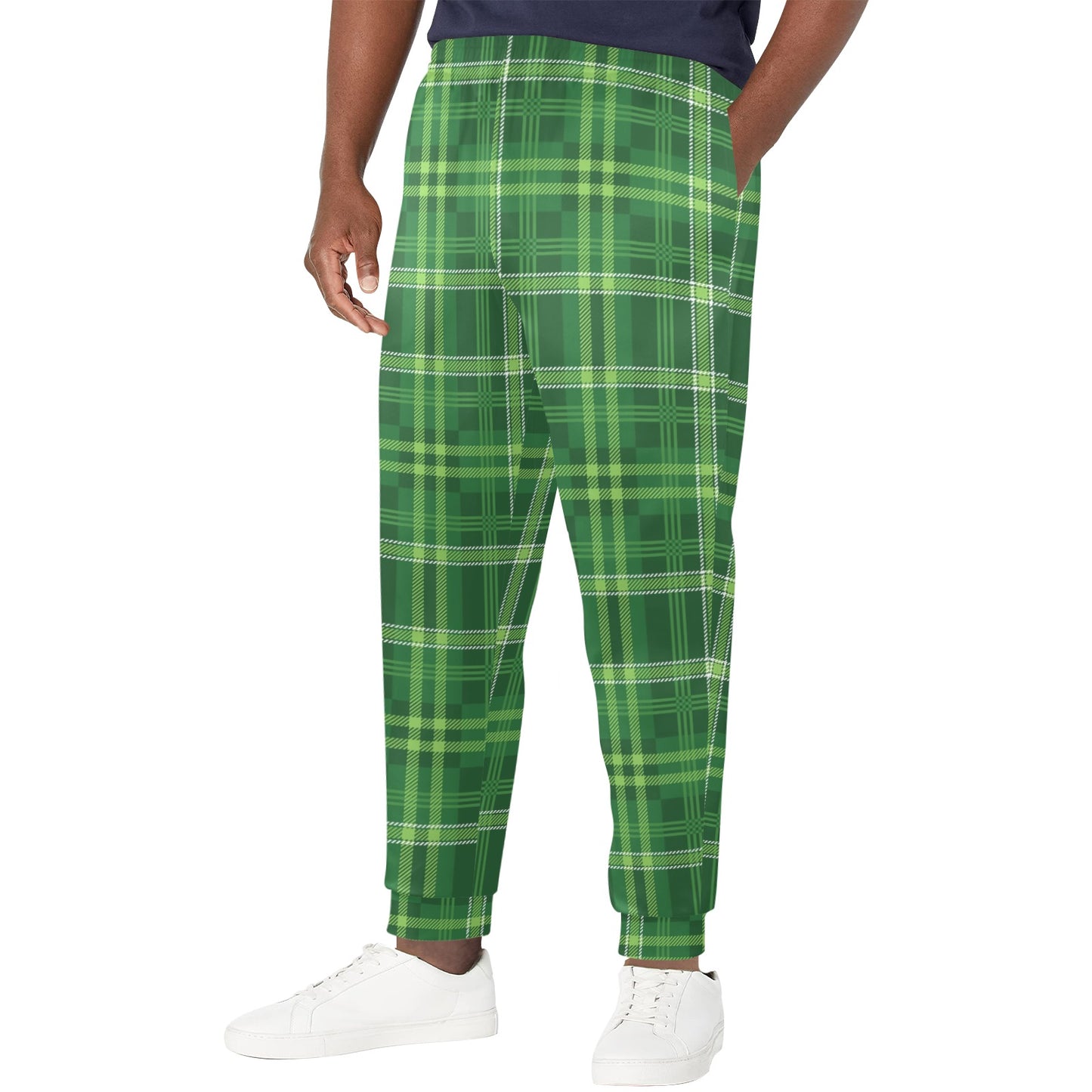 Irish Plaid Pattern Print Design 02 Men's Casual Track Pants