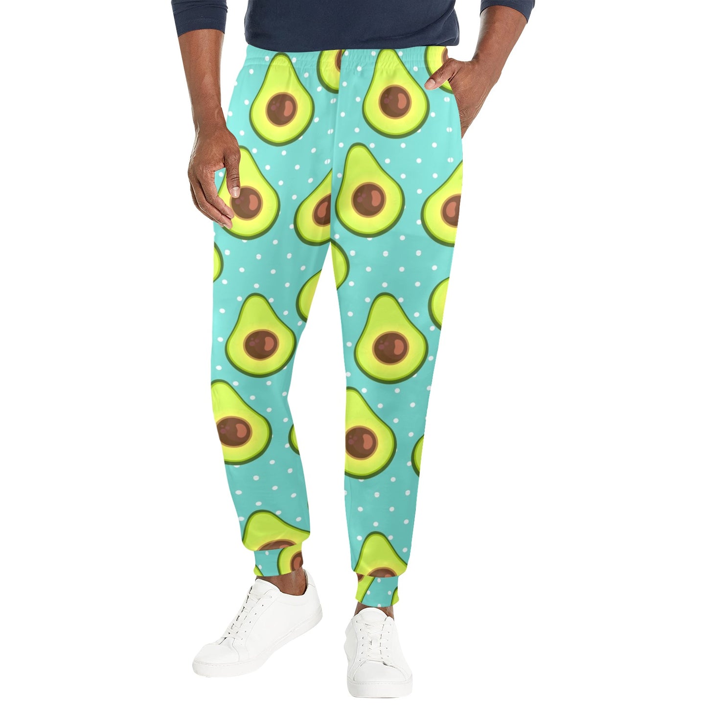 Avocado Pattern Print Design AC012 Men's Casual Track Pants