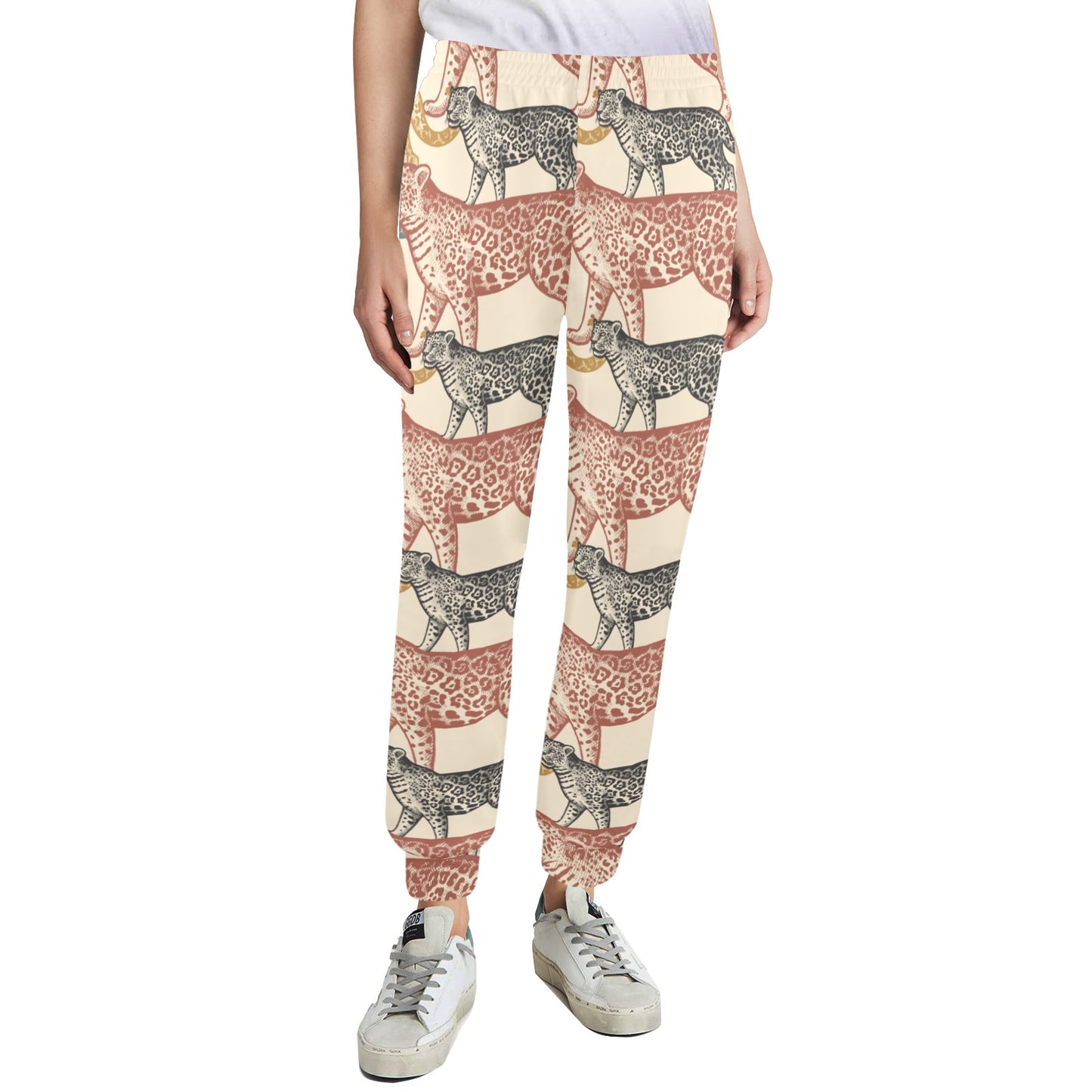 Jaguar Pattern Print Design 01 Women's Casual Track Pants