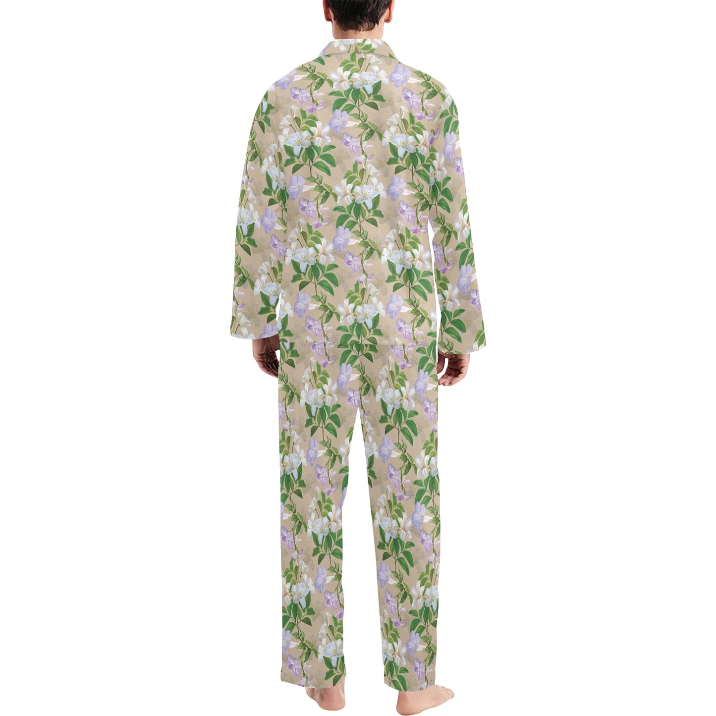 Sampaguita Print Design LKS302 Men's Long Pajama Set